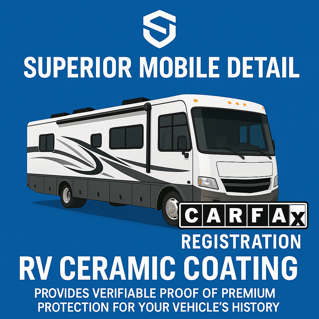 Carfax registered ceramic coating service for RVs in Central California
